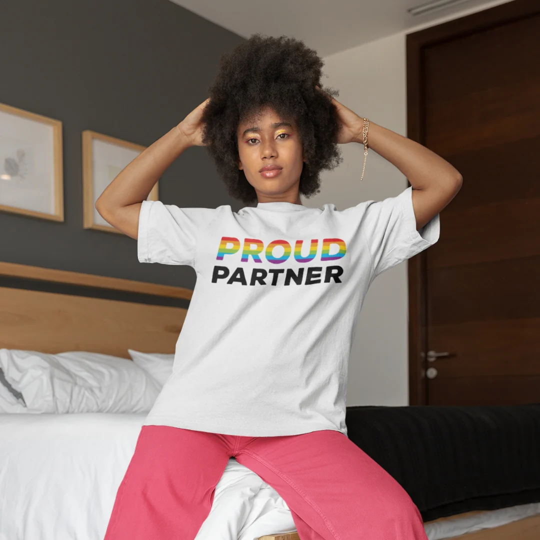 Proud Partner - Rainbow Flag Shirt - Image 2