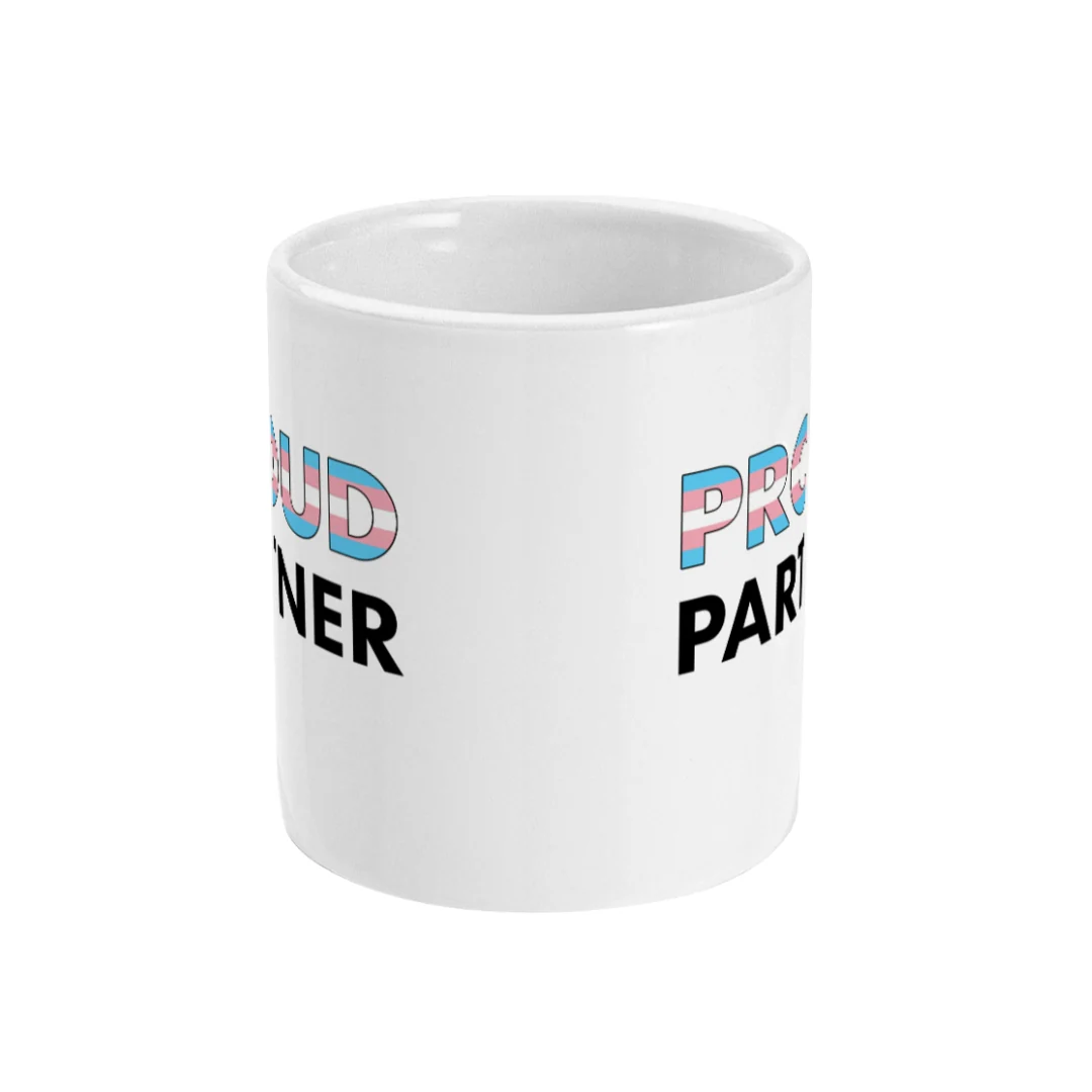 Proud Partner - Transgender Flag Mug - Image 4