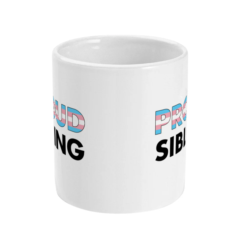 Proud Sibling - Transgender Flag Mug - Image 2
