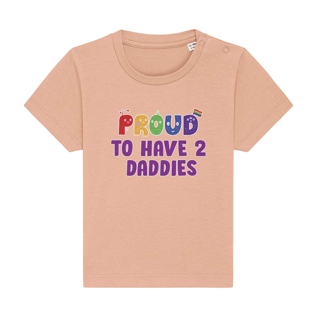 Proud To Have 2 Daddies - Baby Pride Shirt - Image 3