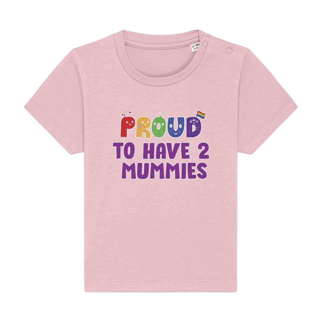 Proud To Have 2 Mummies - Baby Pride Shirt - Image 3