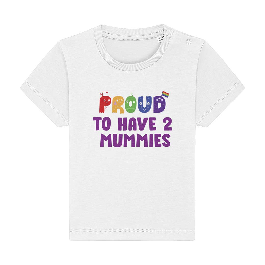 Proud To Have 2 Mummies - Baby Pride Shirt - Image 4
