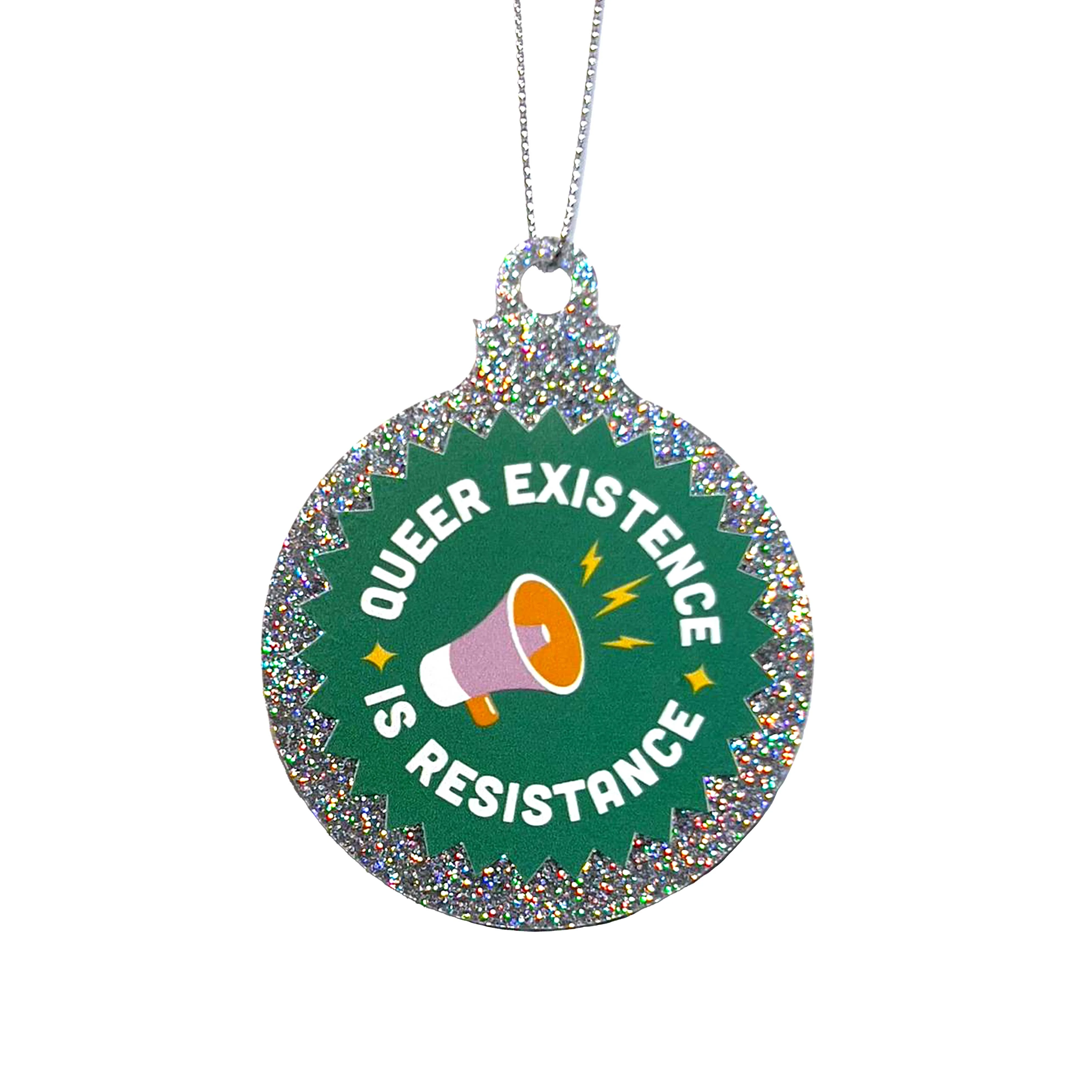 Queer Existence is Resistance Christmas Bauble - Image 3
