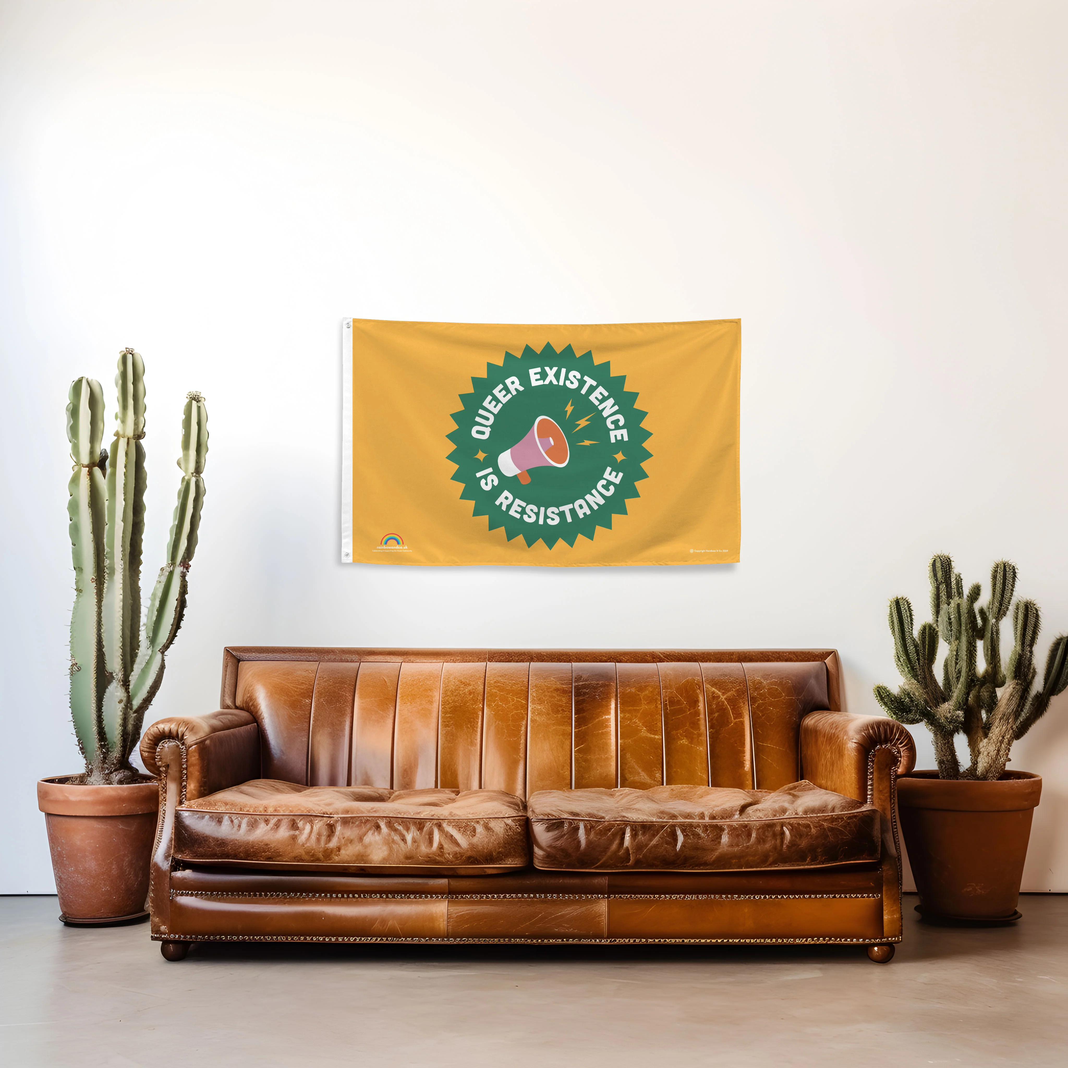 Queer Existence is Resistance Flag - 5ft x 3ft - Image 2