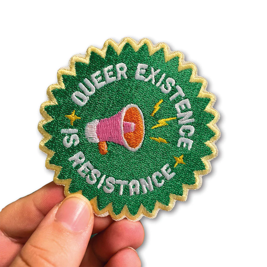Queer Existence is Resistance Iron On Patch - Image 2
