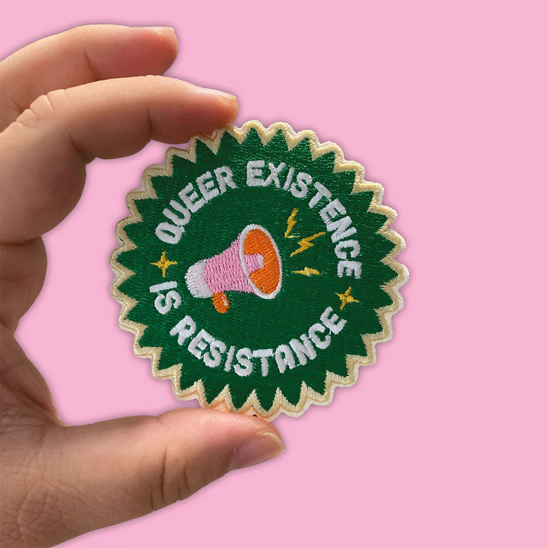 Queer Existence is Resistance Iron On Patch - Image 3