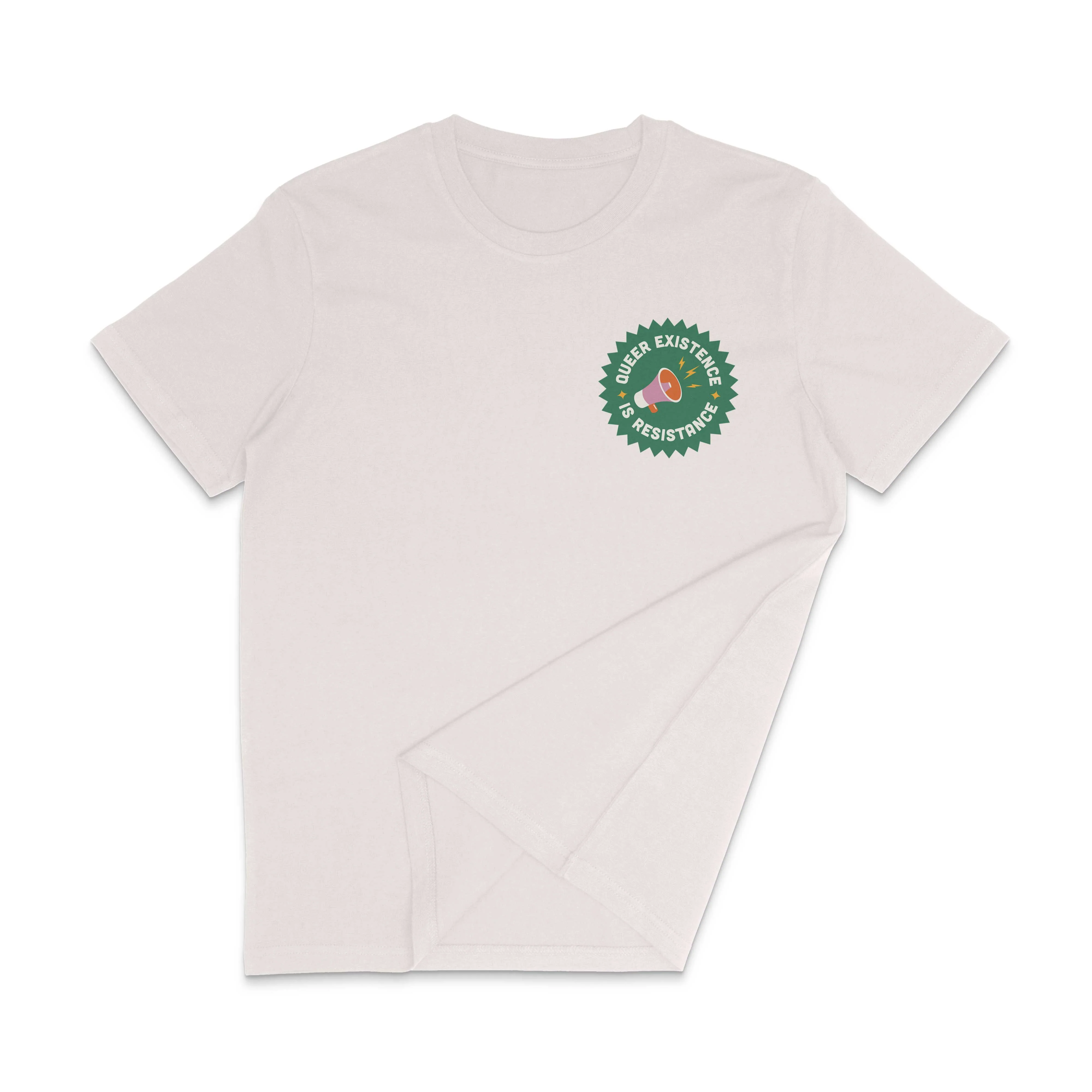 Queer Existence is Resistance Retro Pride Shirt - Image 3