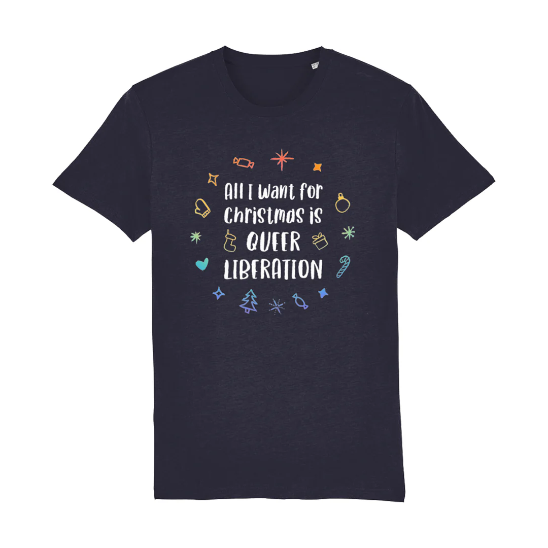Queer Liberation Christmas T Shirt - Image 5