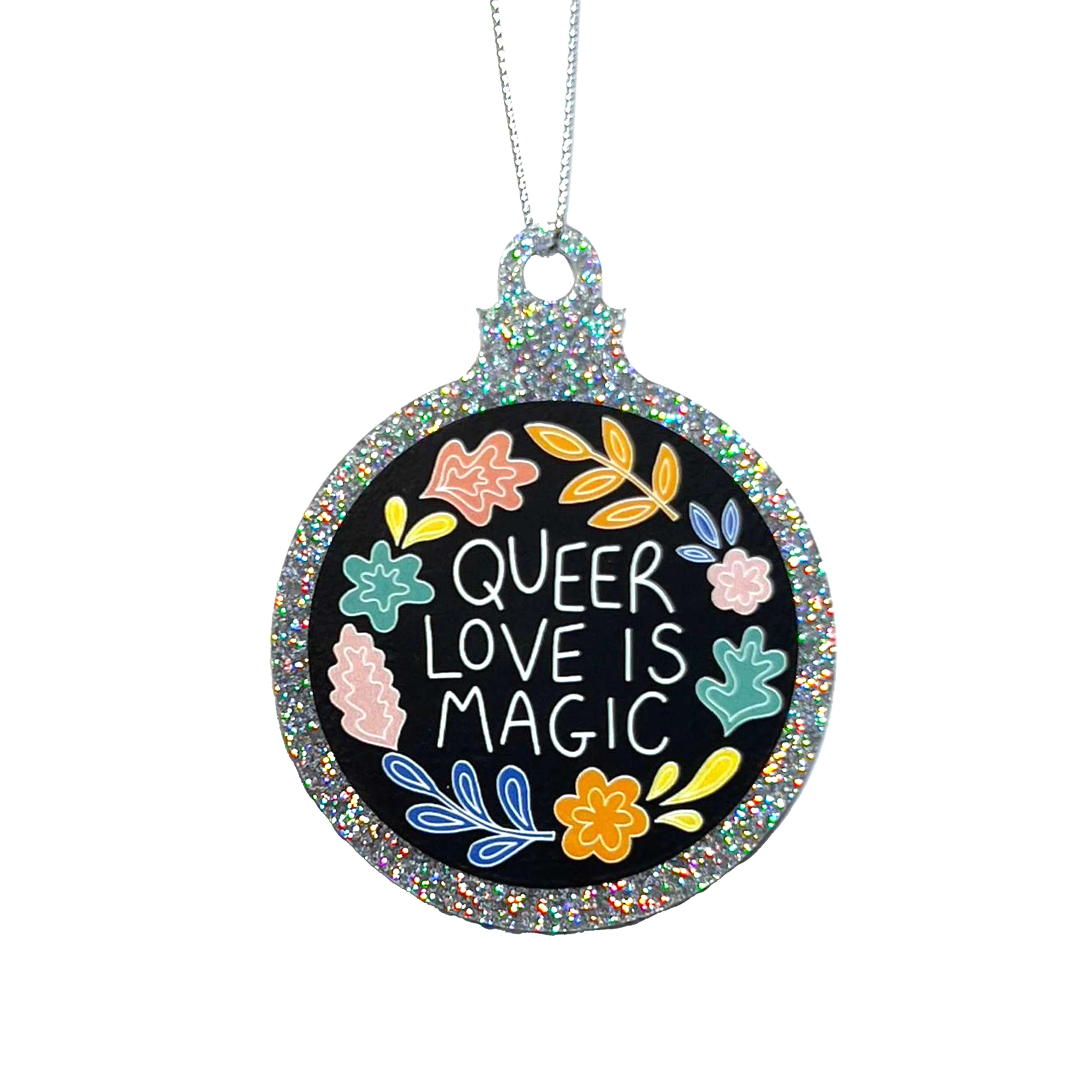 Queer Love is Magic Christmas Bauble - Image 3