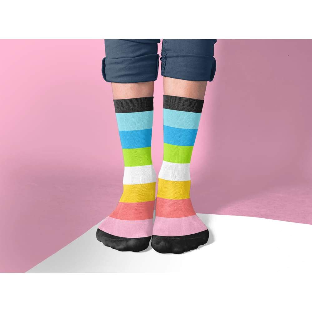 Queer Pride Flag Tube Socks - Image 2