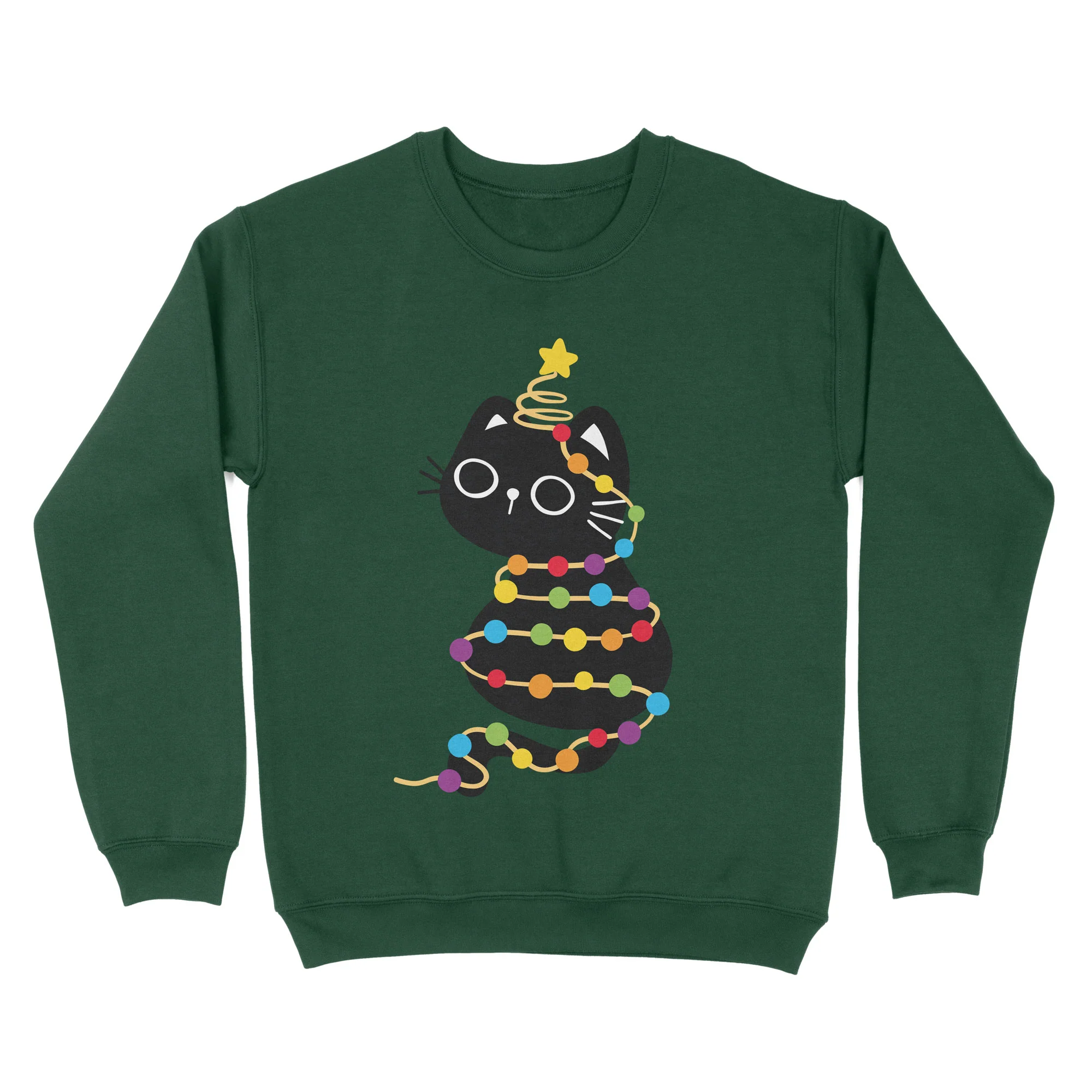 Rainbow Cat Christmas Jumper - Image 2