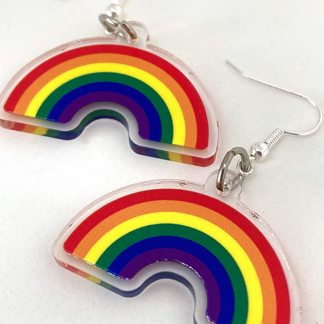 Rainbow Pride Earrings - Image 4