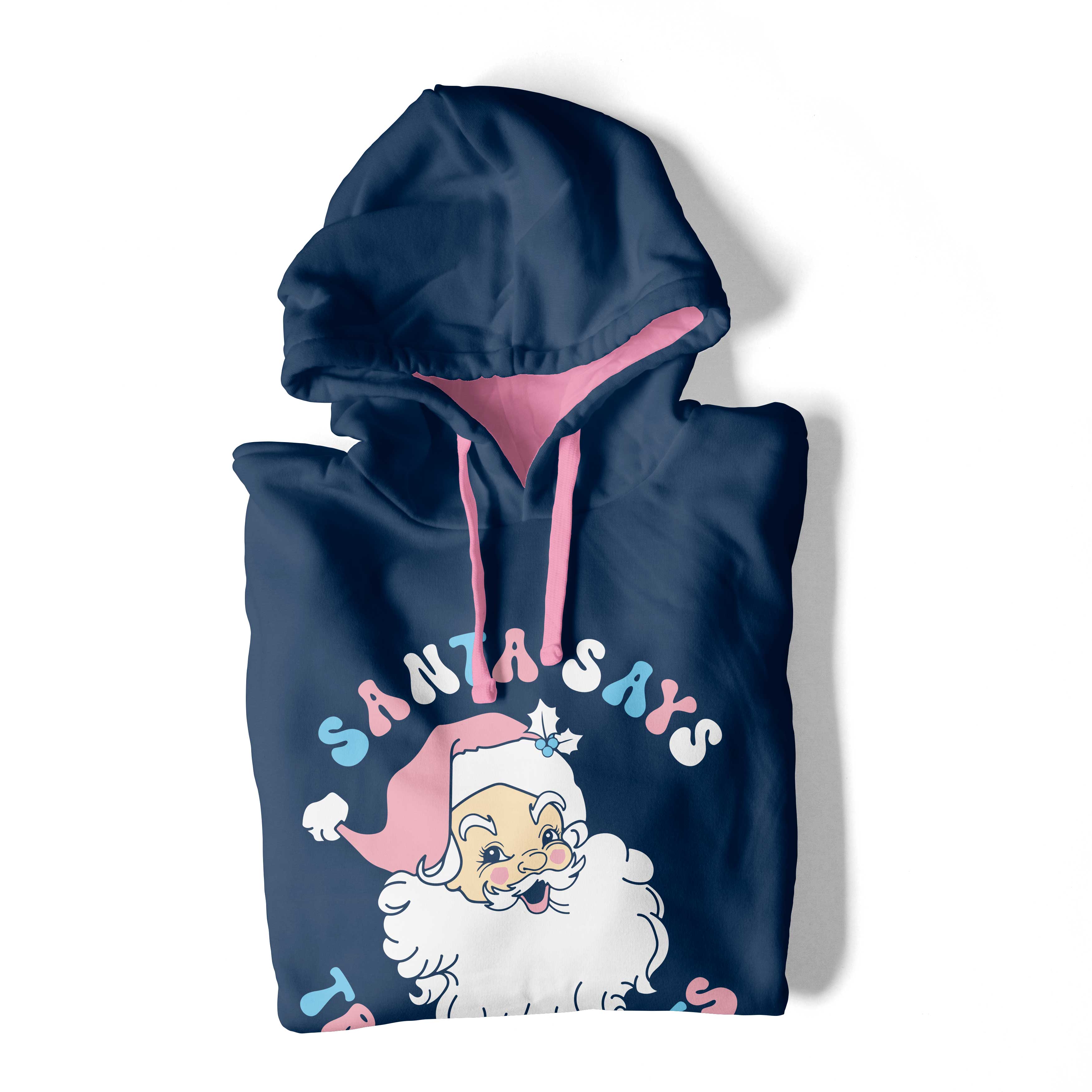 Santa Says Trans Rights Christmas Hoodie - Image 3