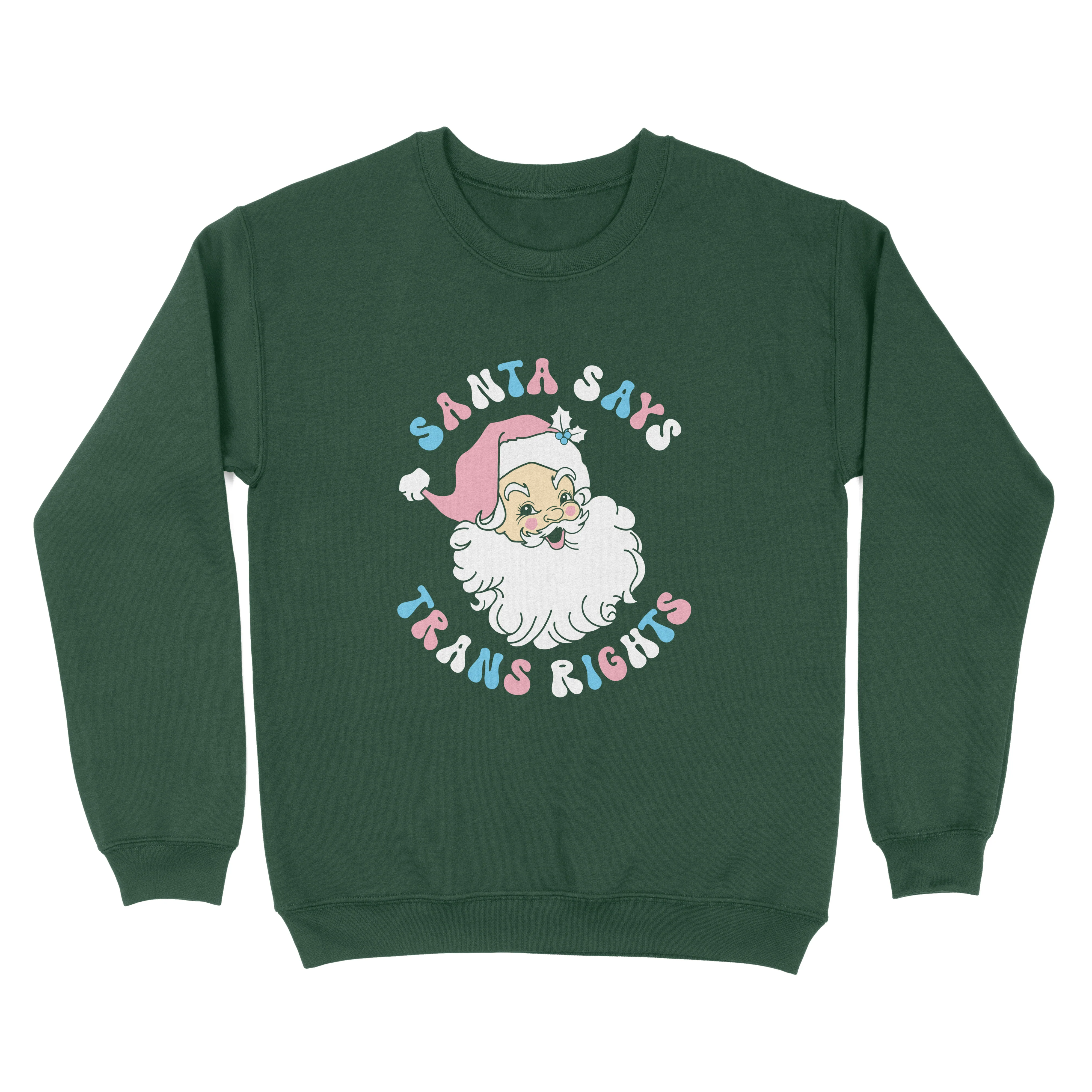 Santa Says Trans Rights Christmas Jumper - Image 3