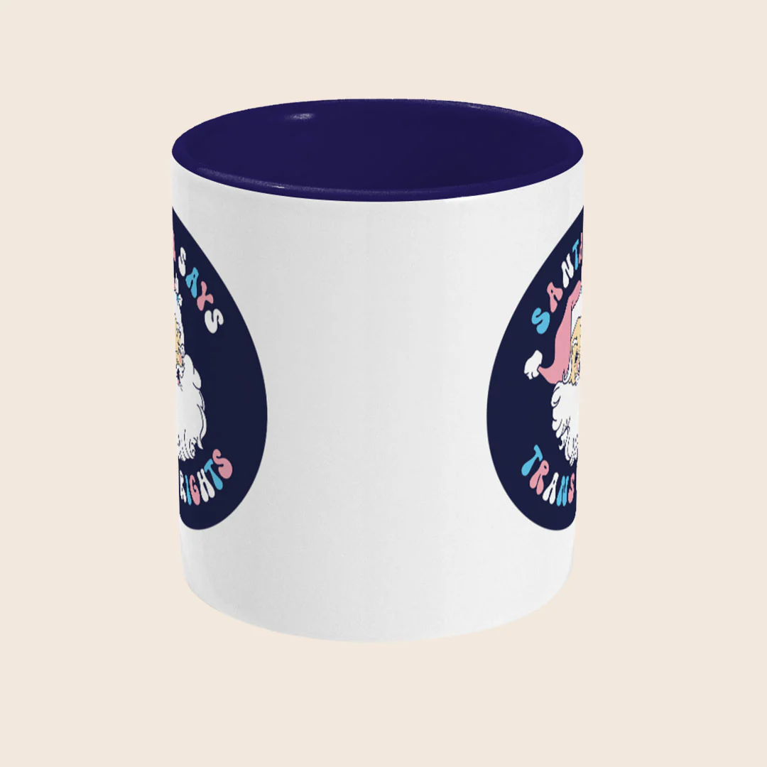 Santa Says Trans Rights Coffee Mug - Image 2