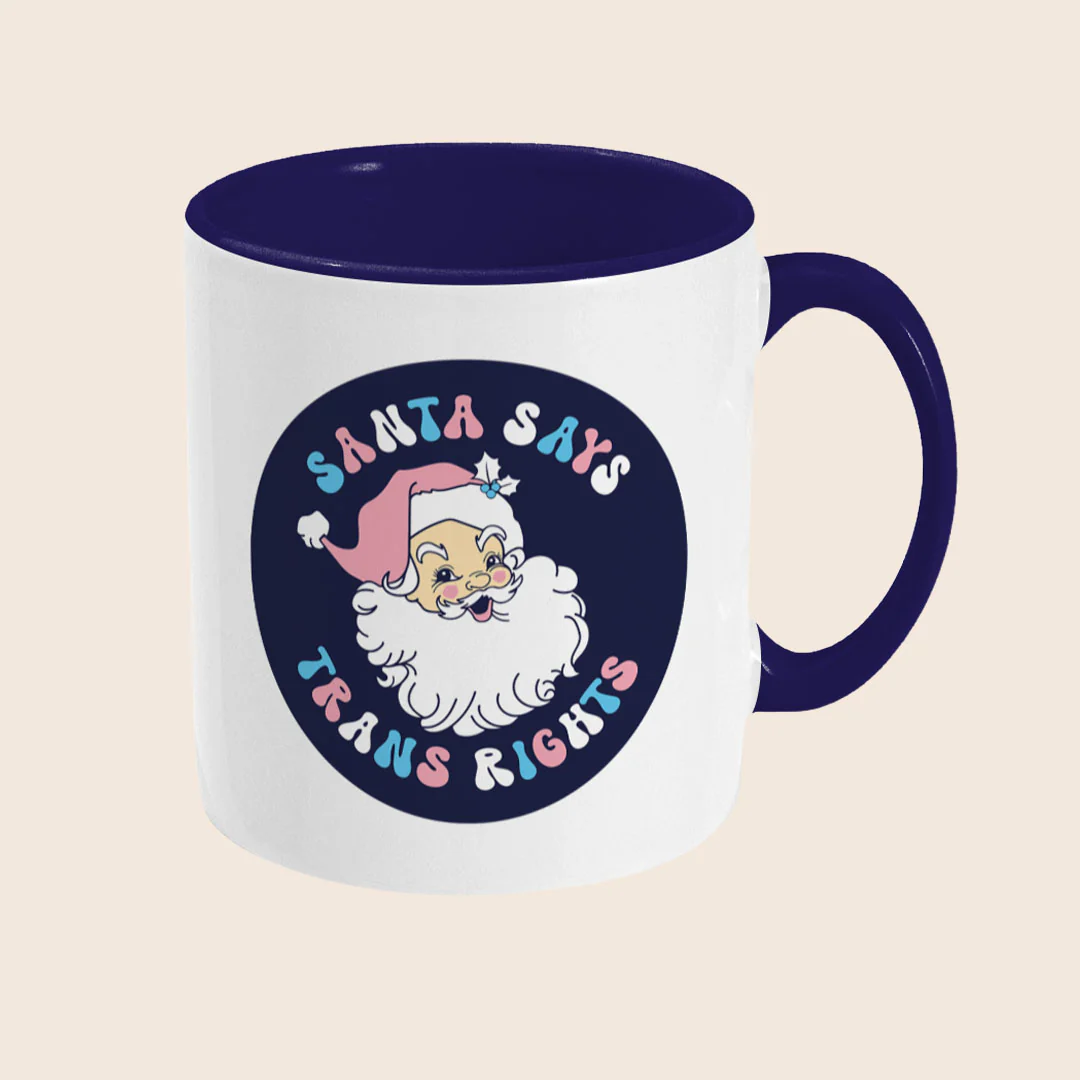 Santa Says Trans Rights Coffee Mug - Image 3