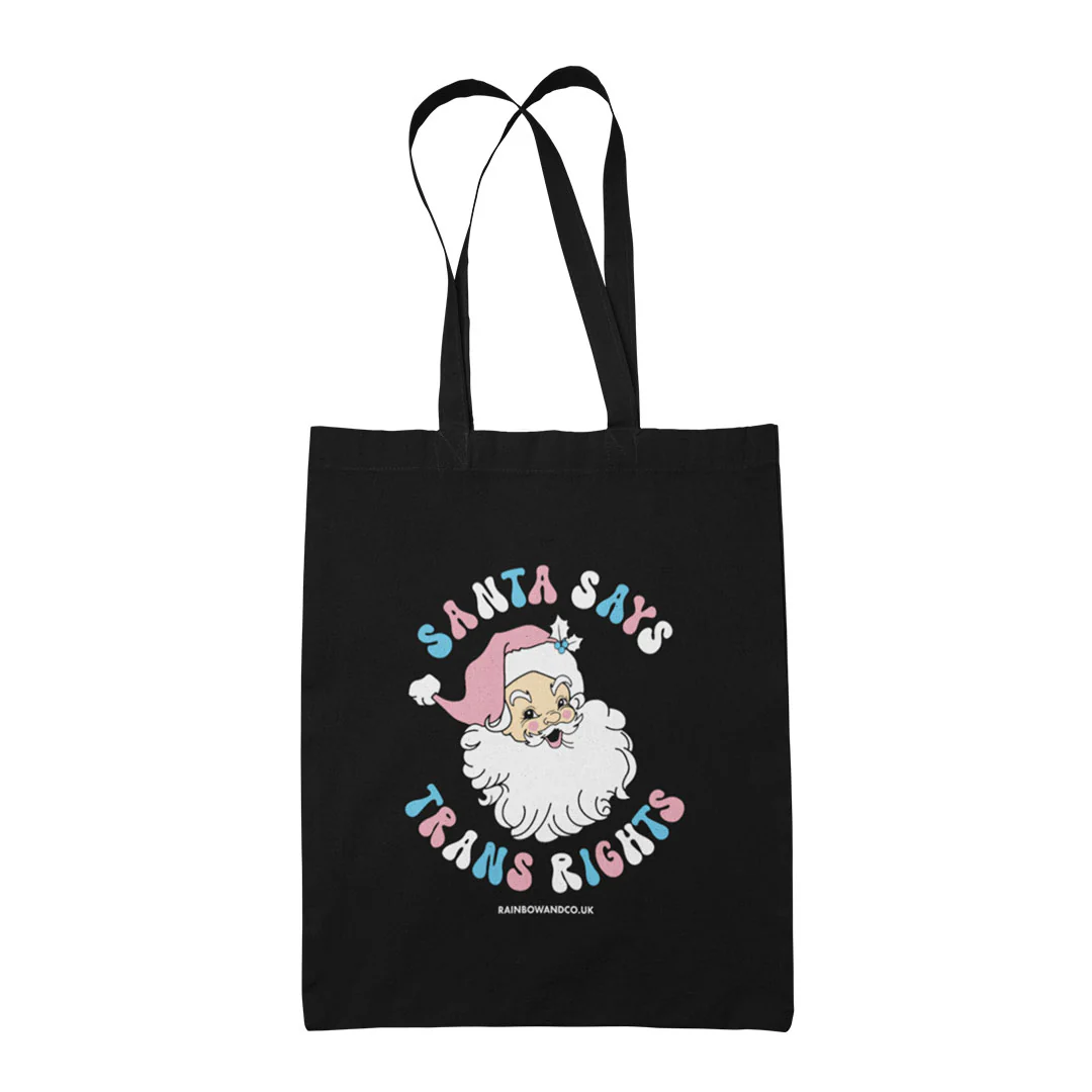 Santa Says Trans Rights Tote Bag - Image 2