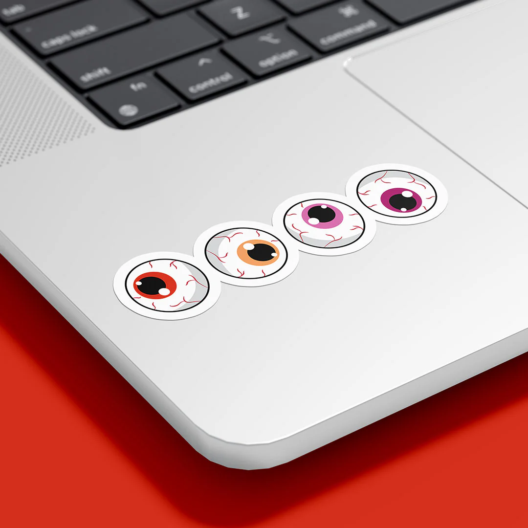 Subtle Pride Eyeballs Gloss Sticker - Image 5