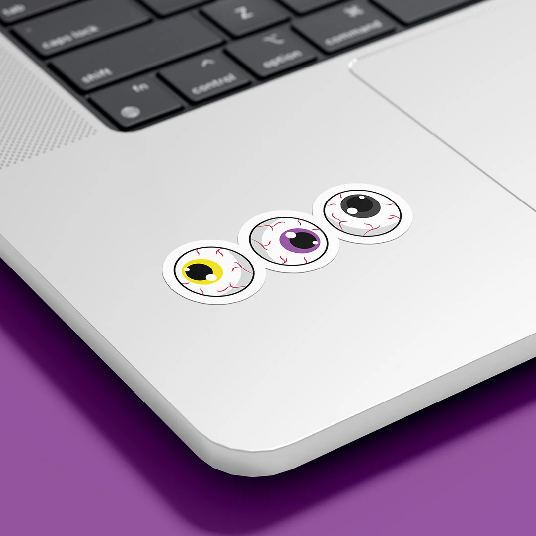 Subtle Pride Eyeballs Gloss Sticker - Image 6