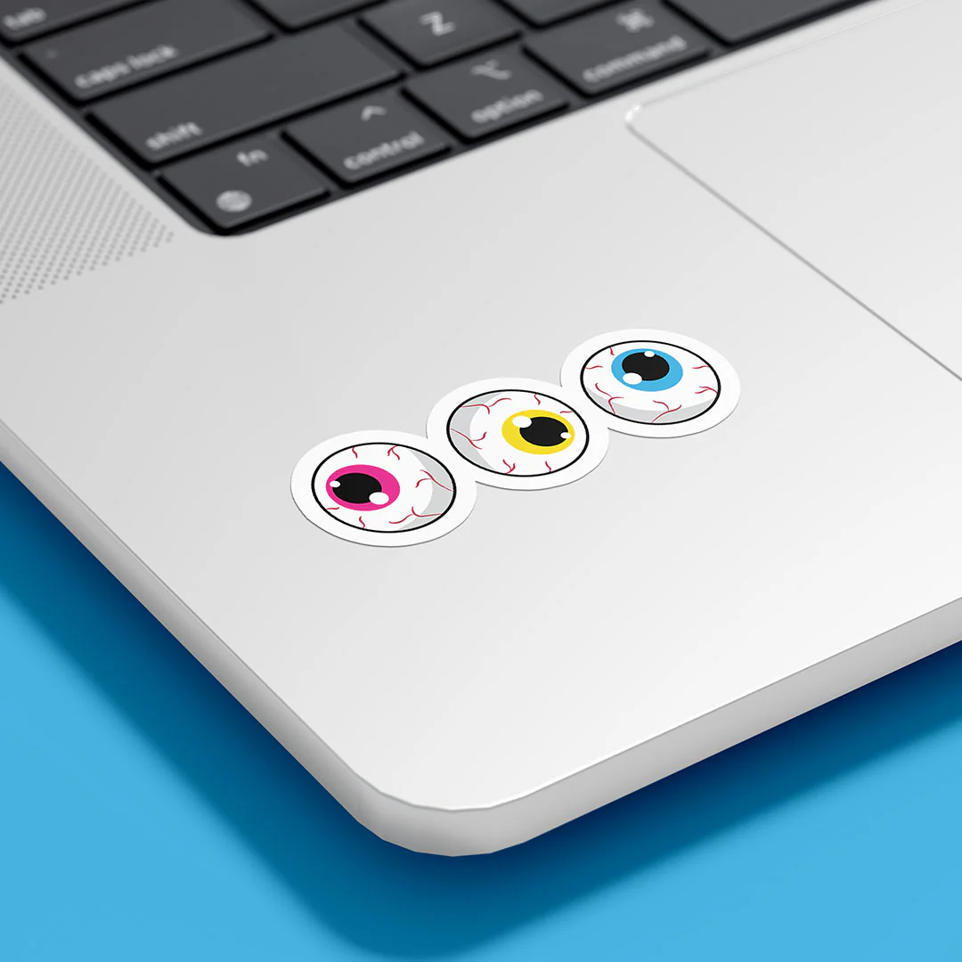 Subtle Pride Eyeballs Gloss Sticker - Image 7