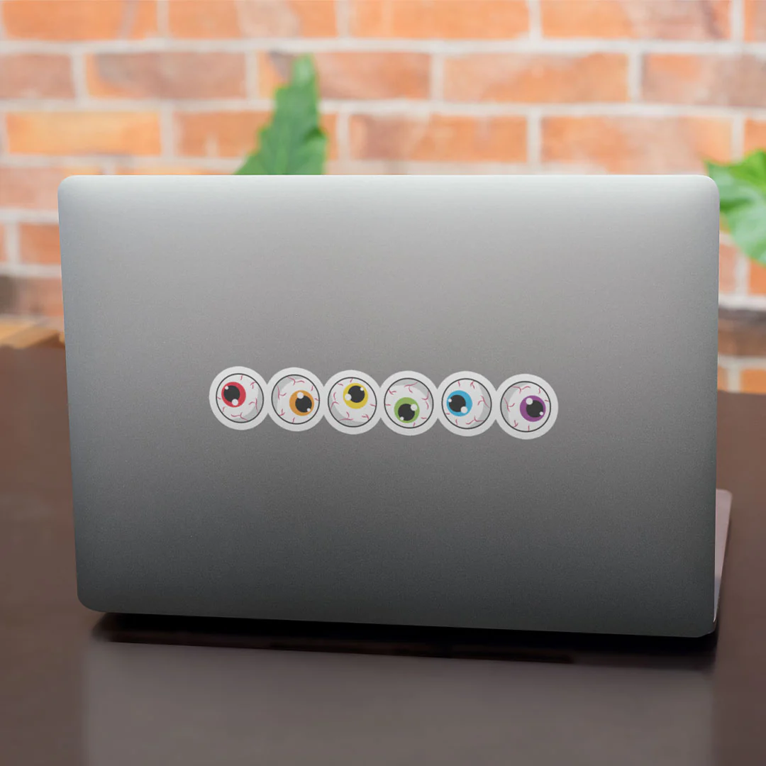 Subtle Pride Eyeballs Gloss Sticker - Image 8