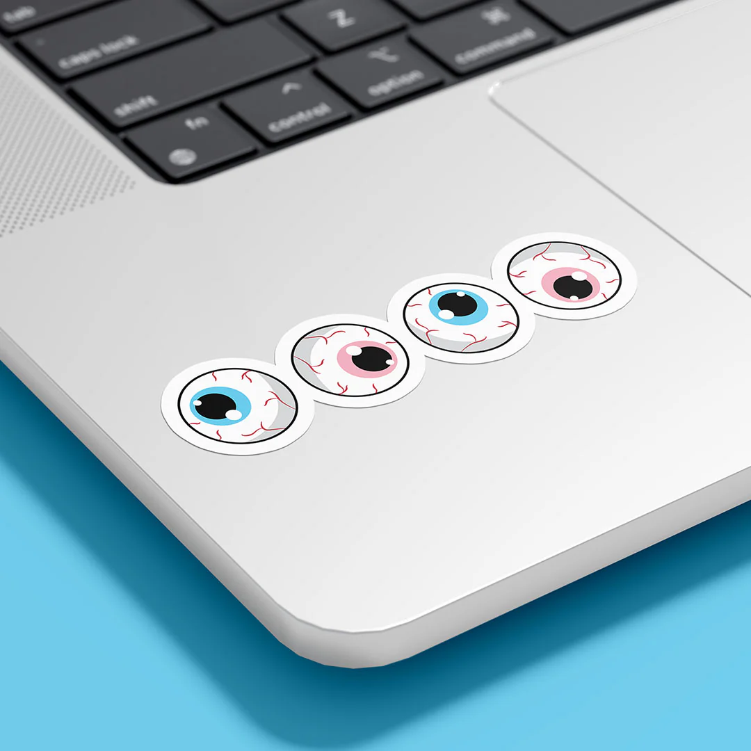 Subtle Pride Eyeballs Gloss Sticker - Image 9