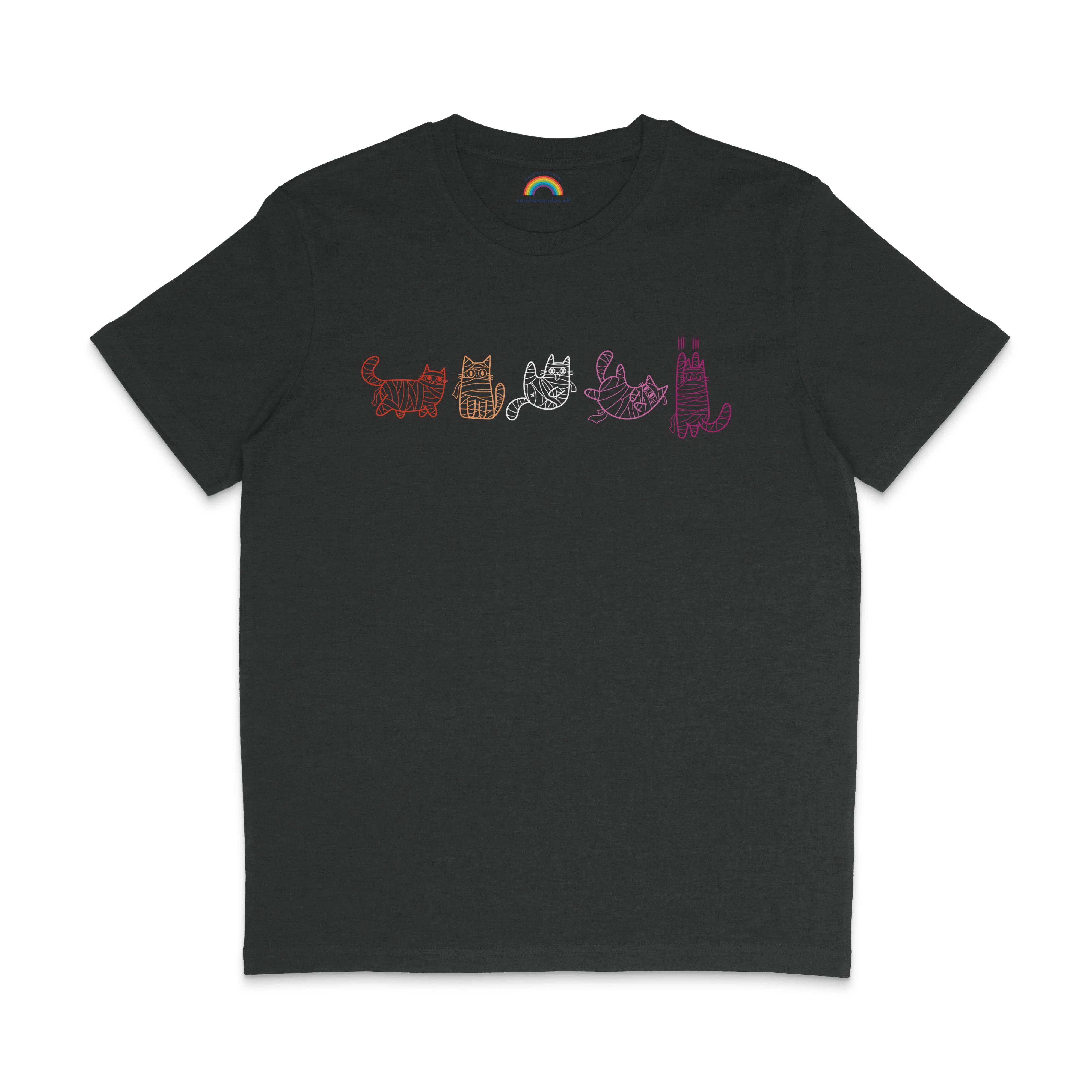 Subtle Pride Mummy Cats Halloween Pride Shirt - Image 5