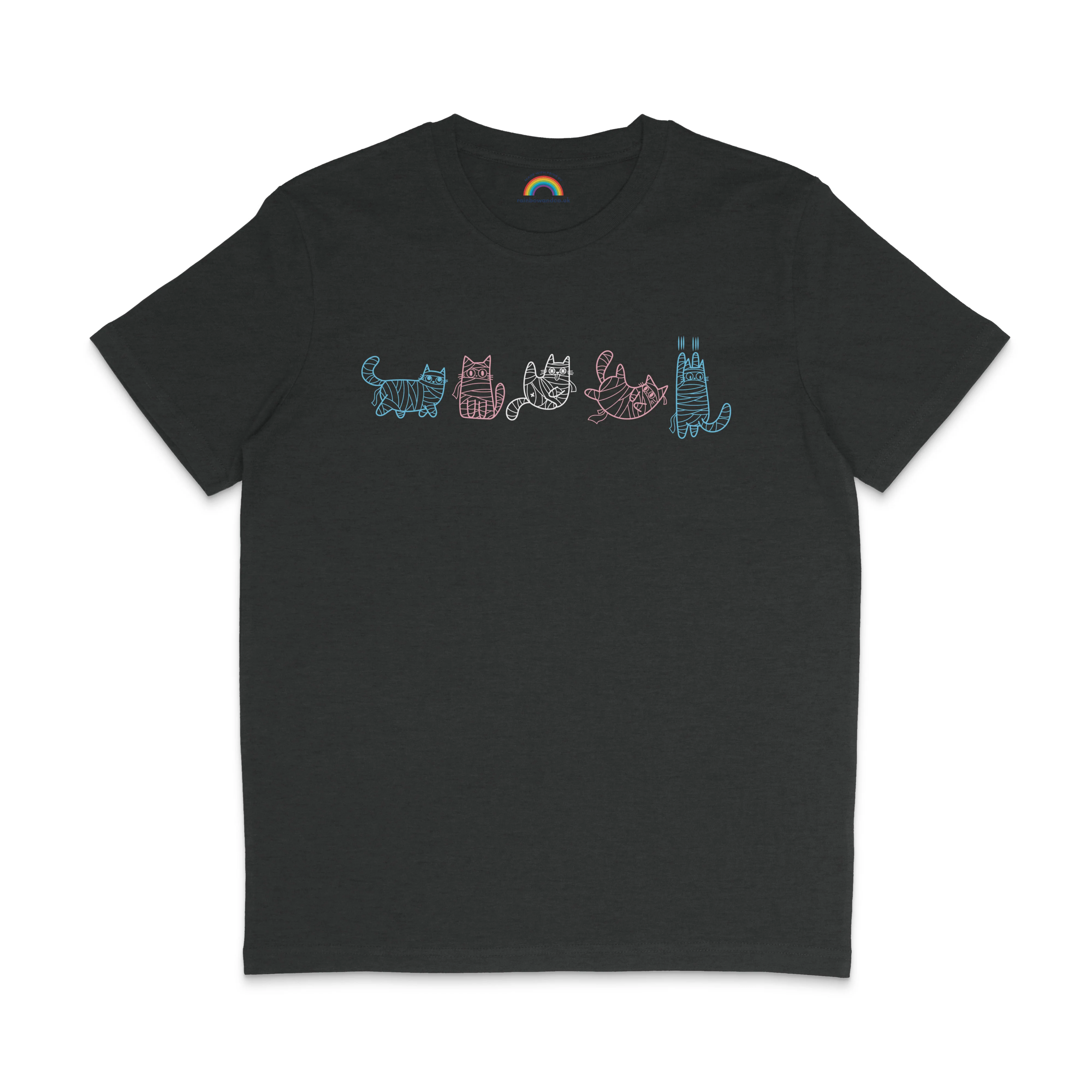 Subtle Pride Mummy Cats Halloween Pride Shirt - Image 8