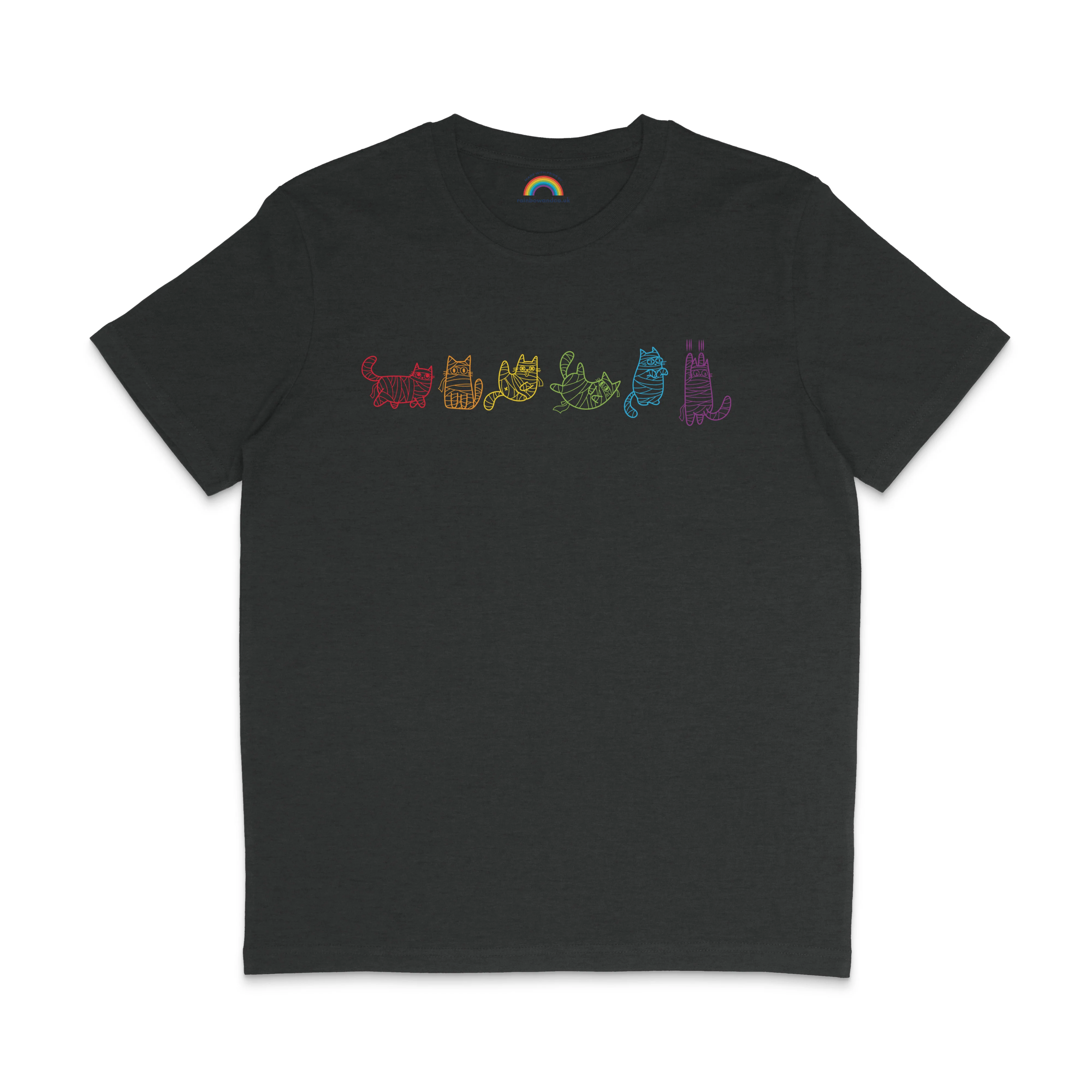Subtle Pride Mummy Cats Halloween Pride Shirt - Image 9