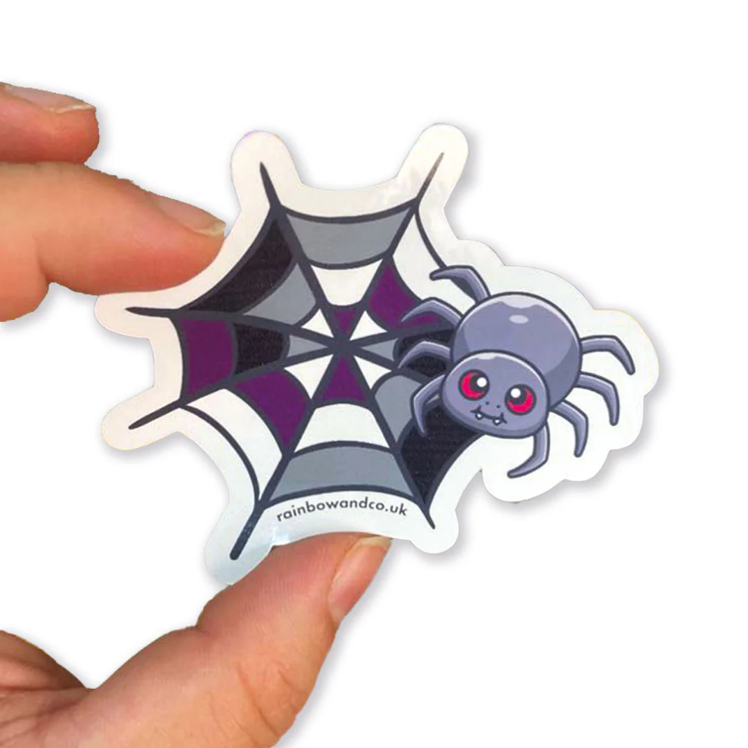 Subtle Pride Spider Gloss Sticker - Image 2