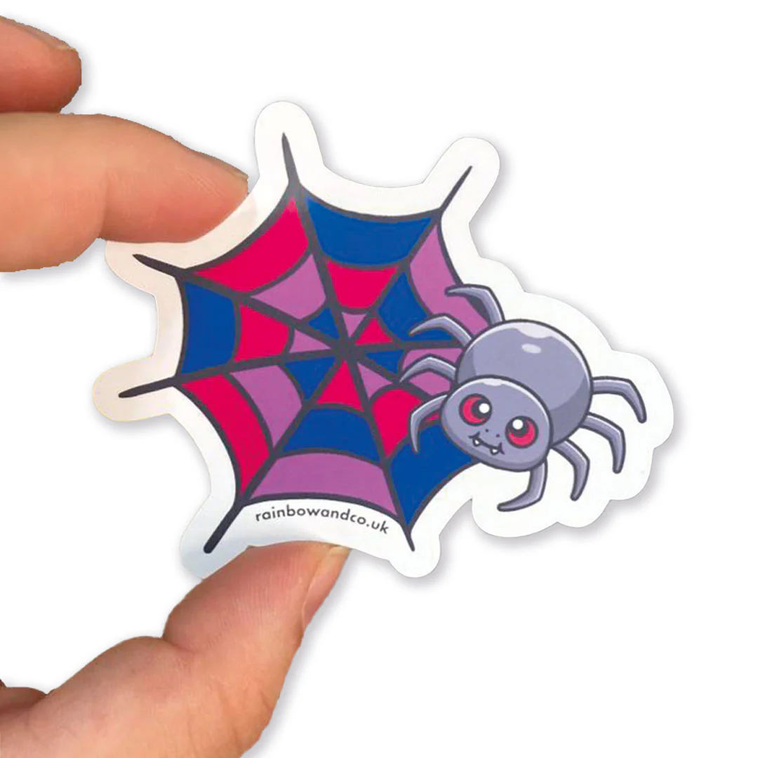 Subtle Pride Spider Gloss Sticker - Image 3