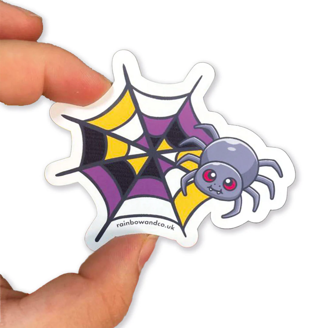 Subtle Pride Spider Gloss Sticker - Image 6