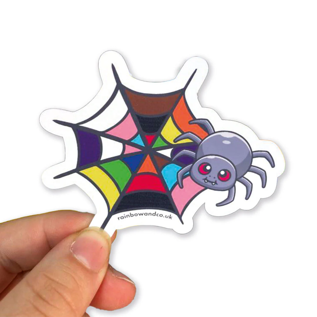 Subtle Pride Spider Gloss Sticker - Image 8