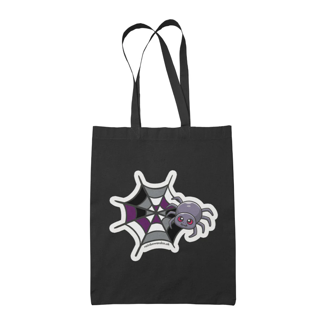 Subtle Pride Spider Halloween Tote Bag - Image 2