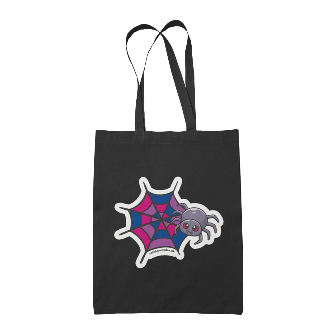 Subtle Pride Spider Halloween Tote Bag - Image 3