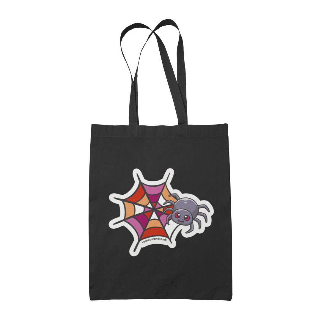 Subtle Pride Spider Halloween Tote Bag - Image 5