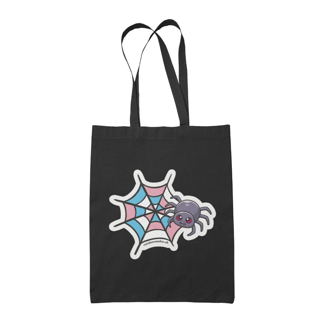 Subtle Pride Spider Halloween Tote Bag - Image 9