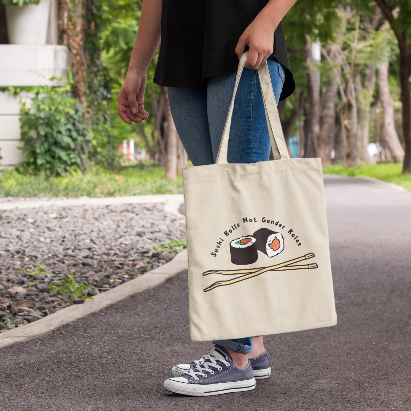 Sushi Rolls Not Gender Roles Tote Bag - Image 2