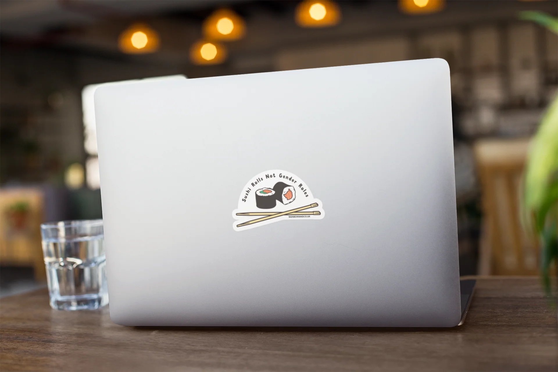 Sushi Rolls Not Gender Roles Vinyl Sticker - Image 3