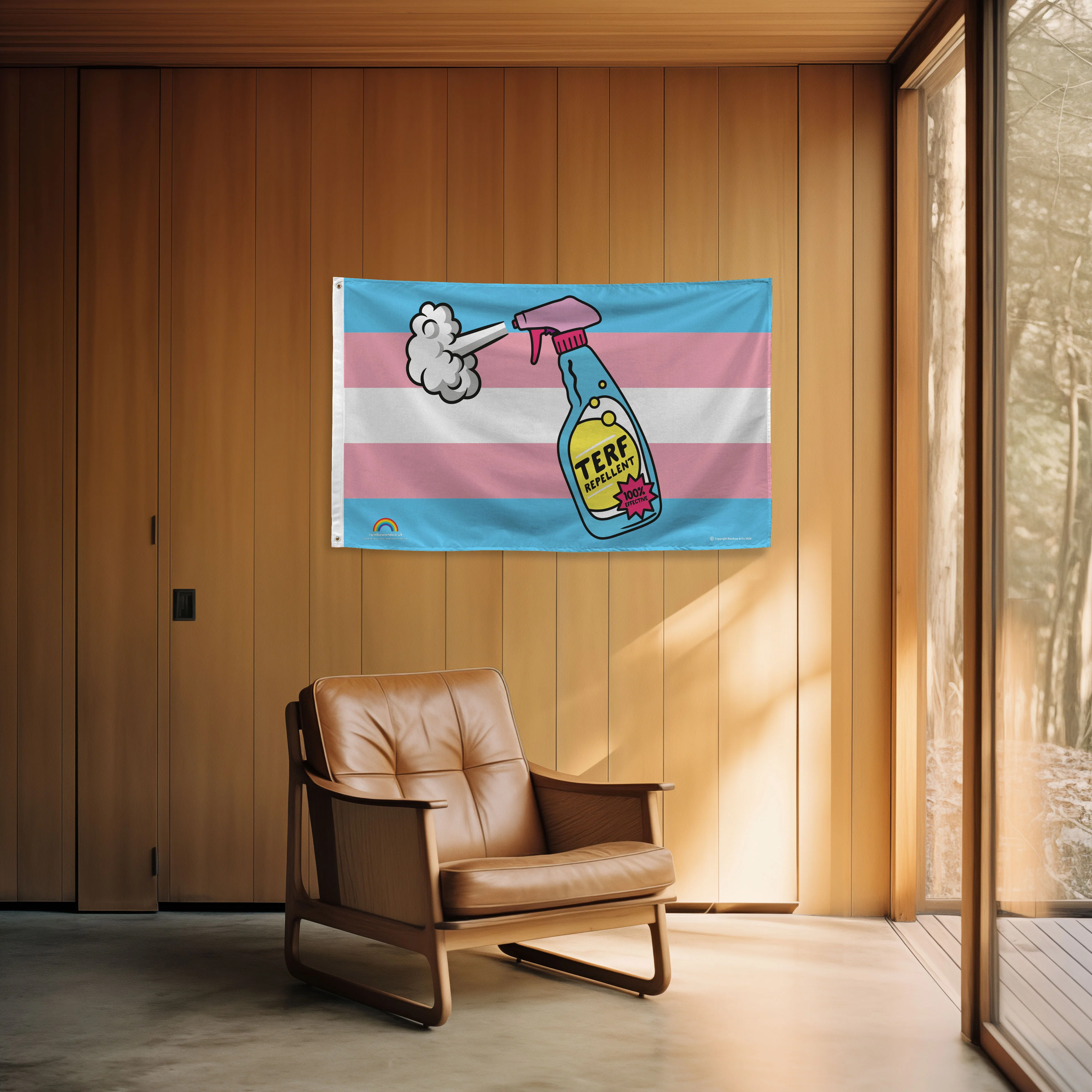 TERF Repellent Flag - 5ft x 3ft - Image 3