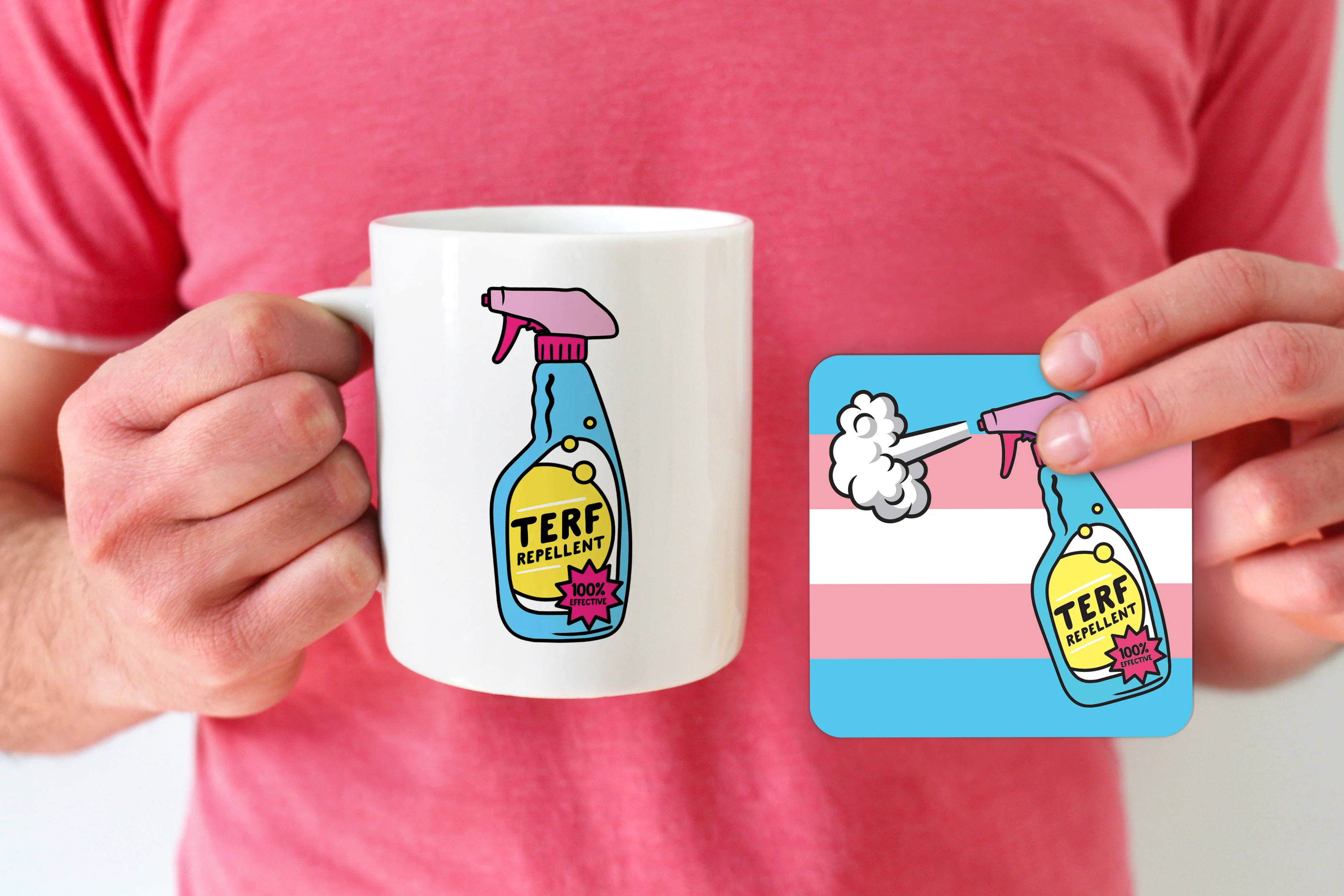 TERF Repellent Mug & Coaster Gift Set - Image 2