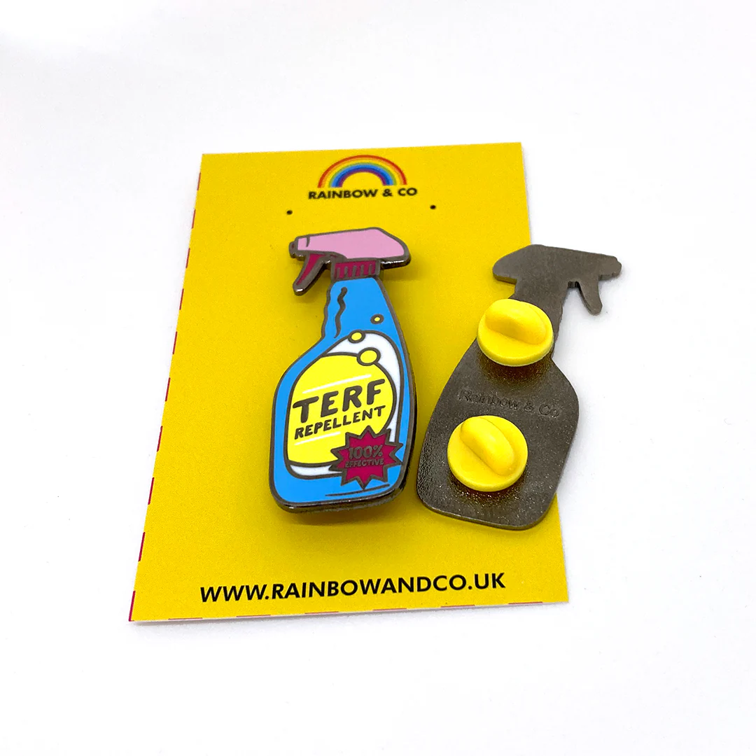 TERF Repellent Enamel Pin - Image 3