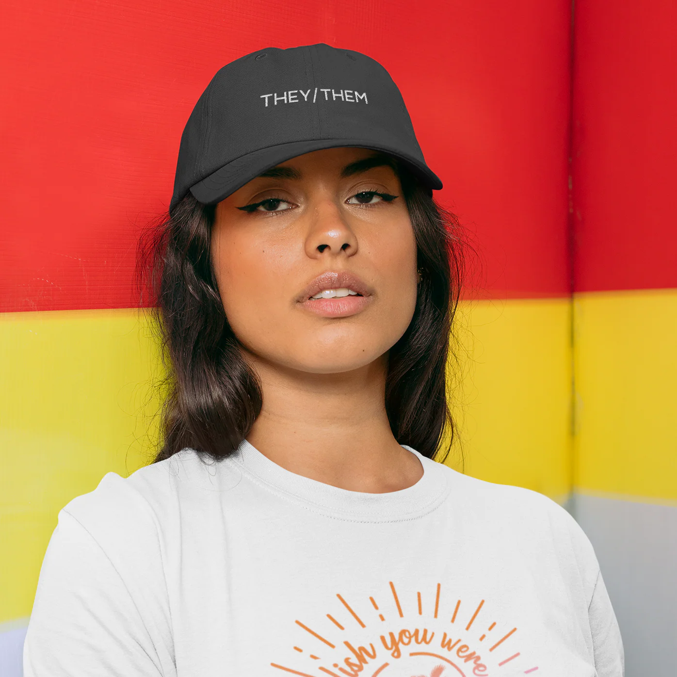 They/Them Pronouns Baseball Cap - Image 5