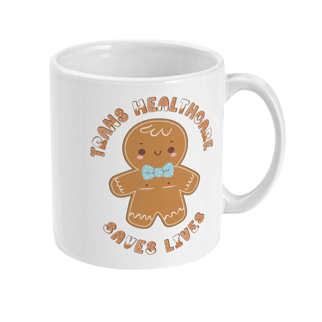 Trans Healthcare Saves Lives Christmas Coffee Mug - Image 3
