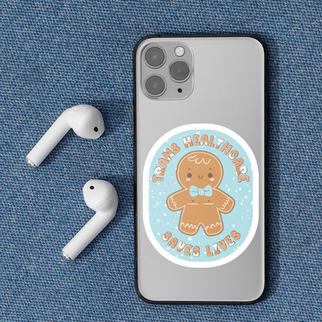 Trans Healthcare Saves Lives Vinyl Sticker - Image 3
