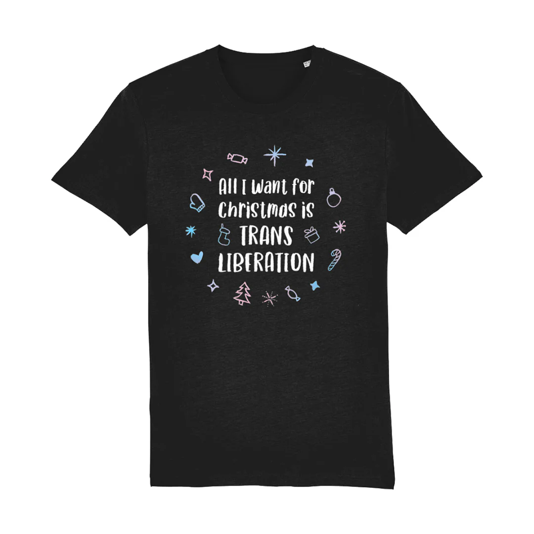 Trans Liberation Christmas T Shirt - Image 2