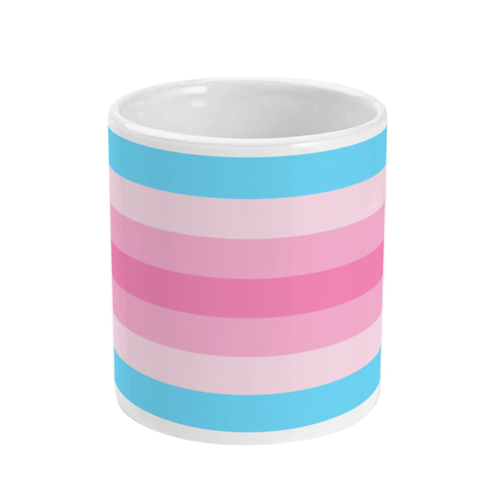 Transfeminine Pride Flag Coffee Mug - Image 2