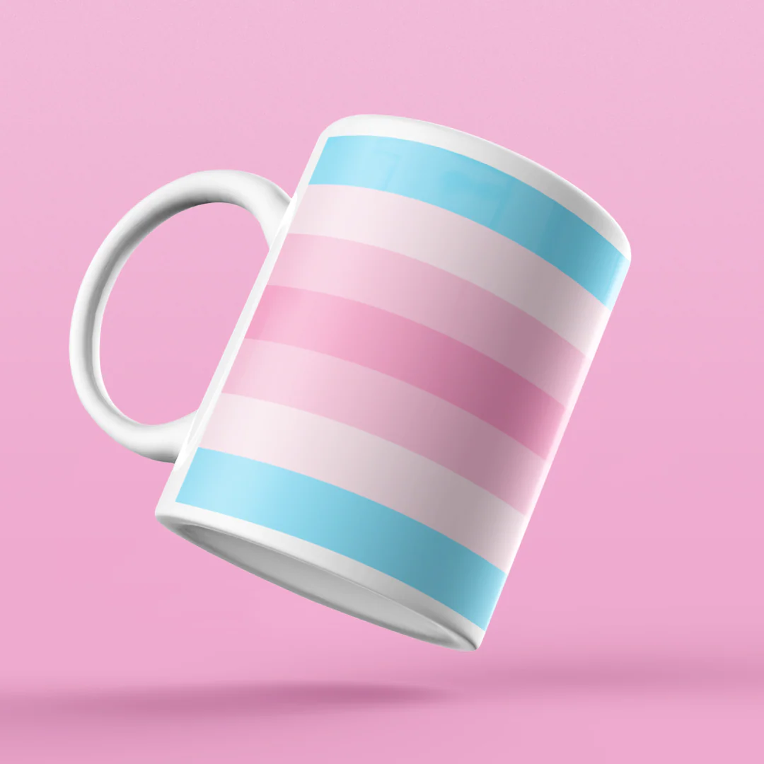 Transfeminine Pride Flag Coffee Mug - Image 4