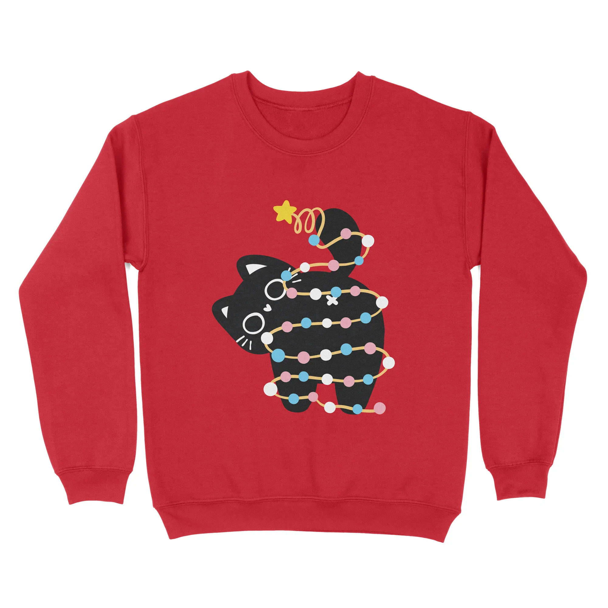 Transgender Cat Christmas Jumper - Image 2