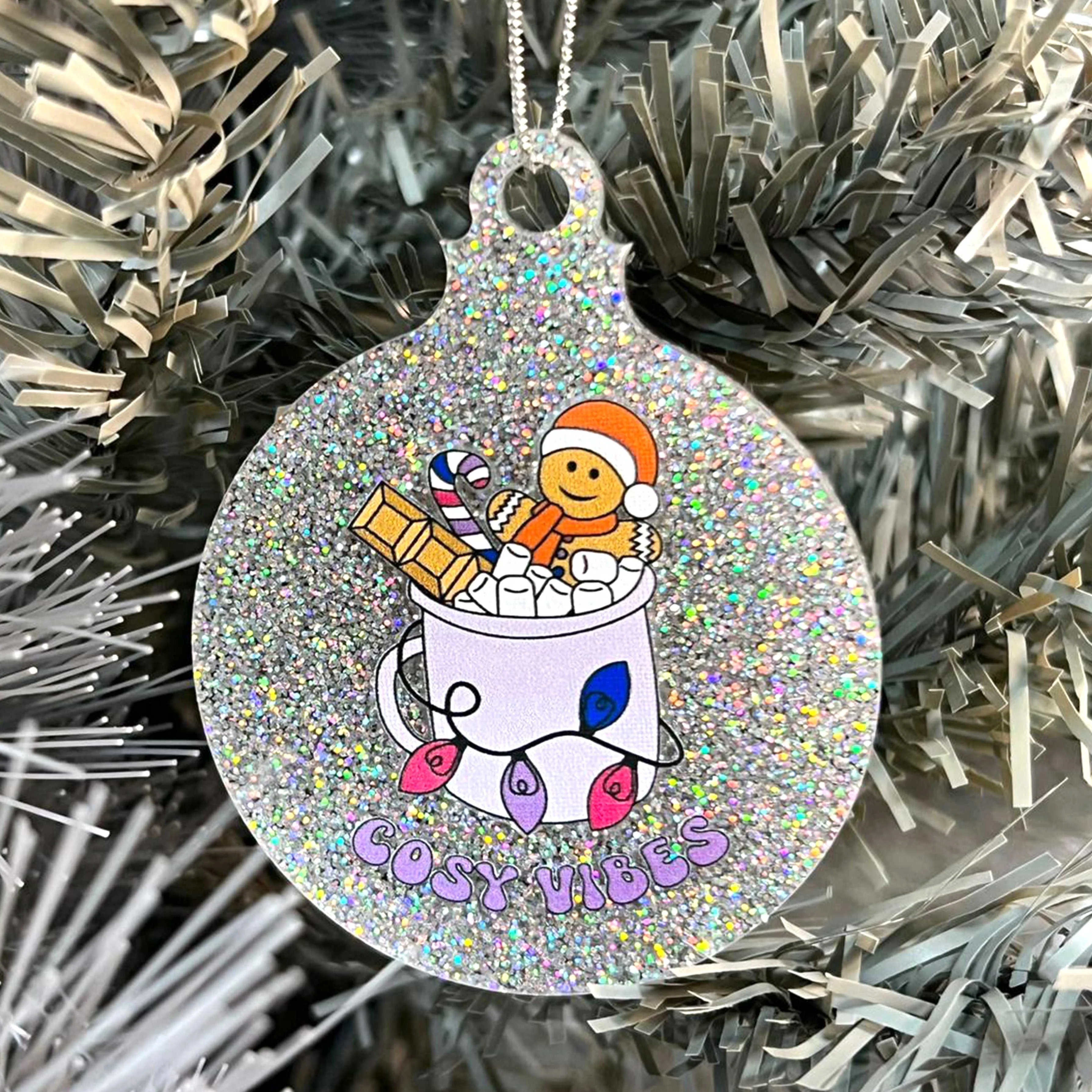 Transgender Cosy Vibes Subtle Christmas Bauble - Image 4